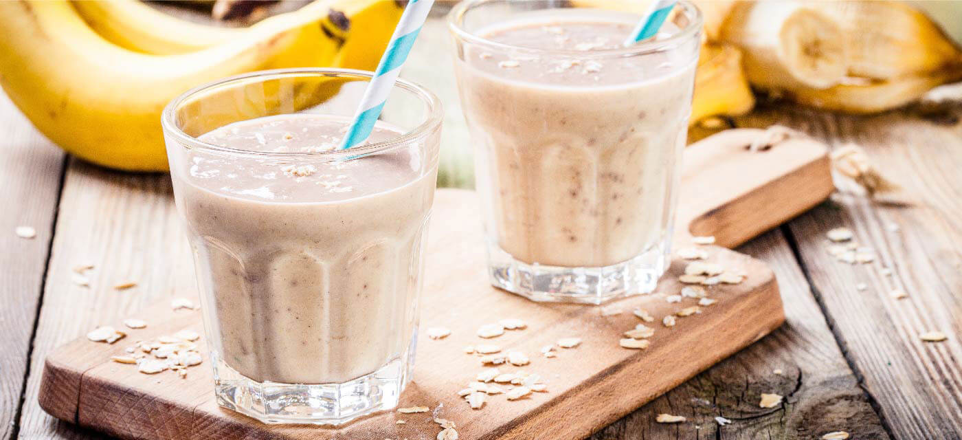 Make Banana smoothie in 5 minutes with Koita Organic milk