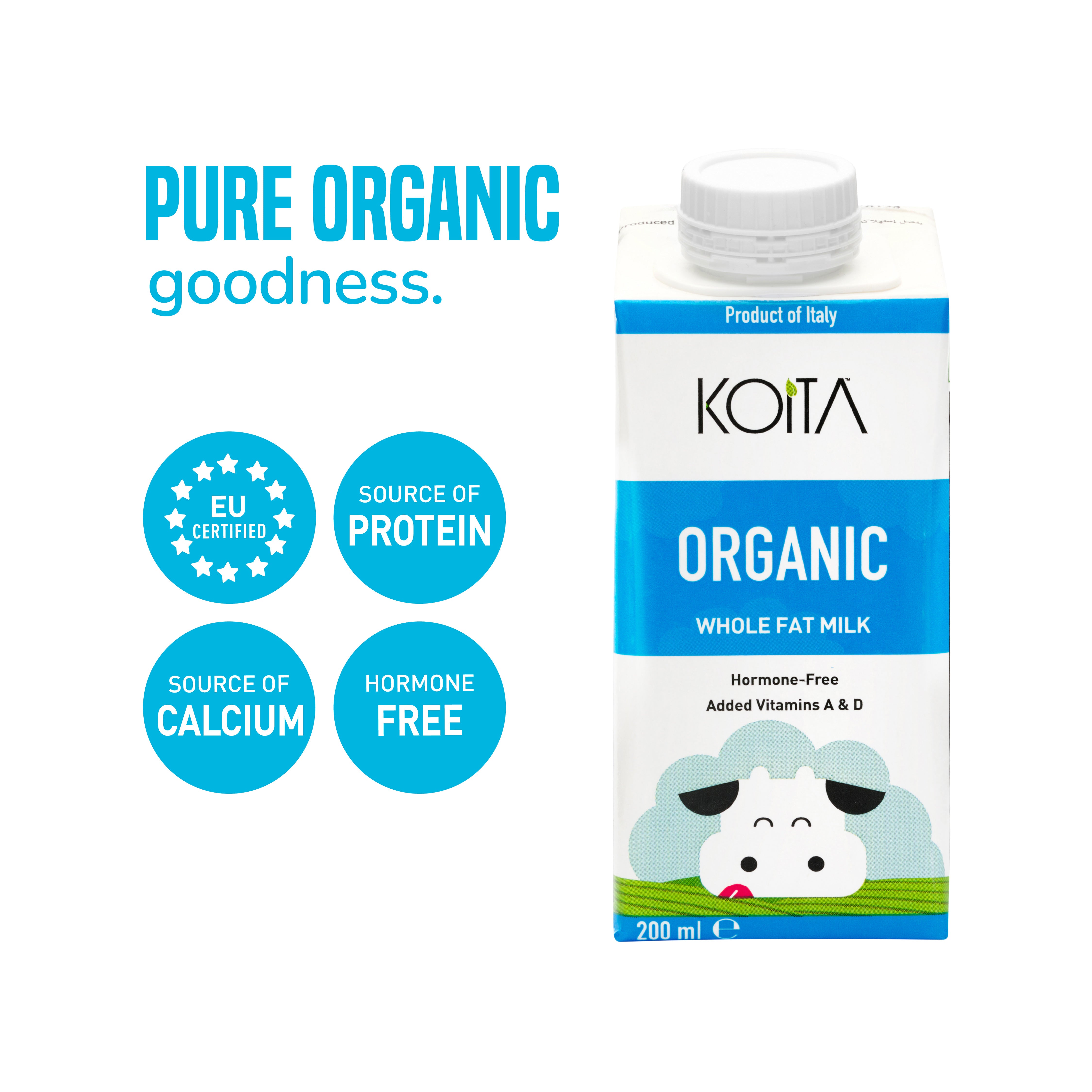 Organic Whole Fat Milk 200ML