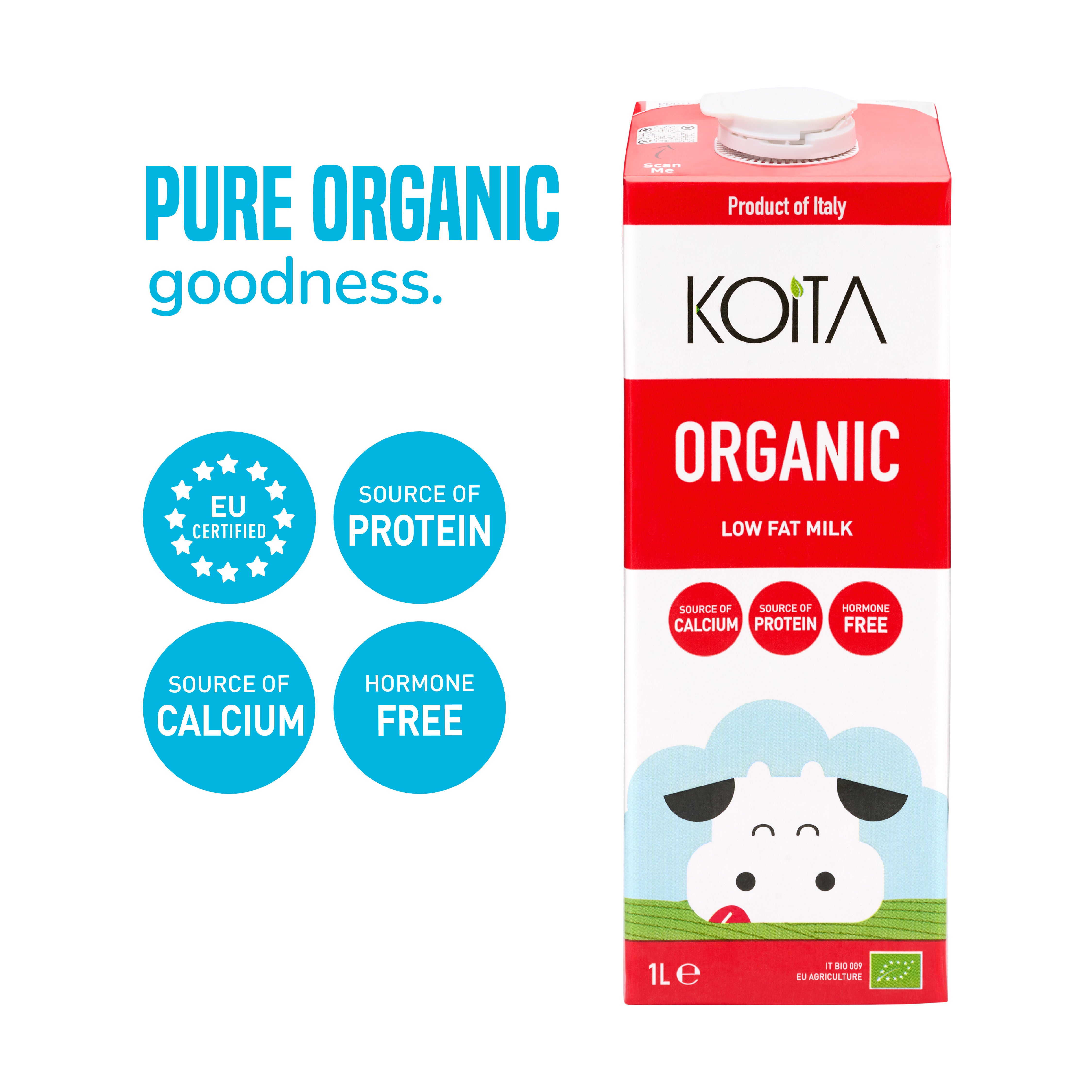 Organic Low Fat Milk 1L