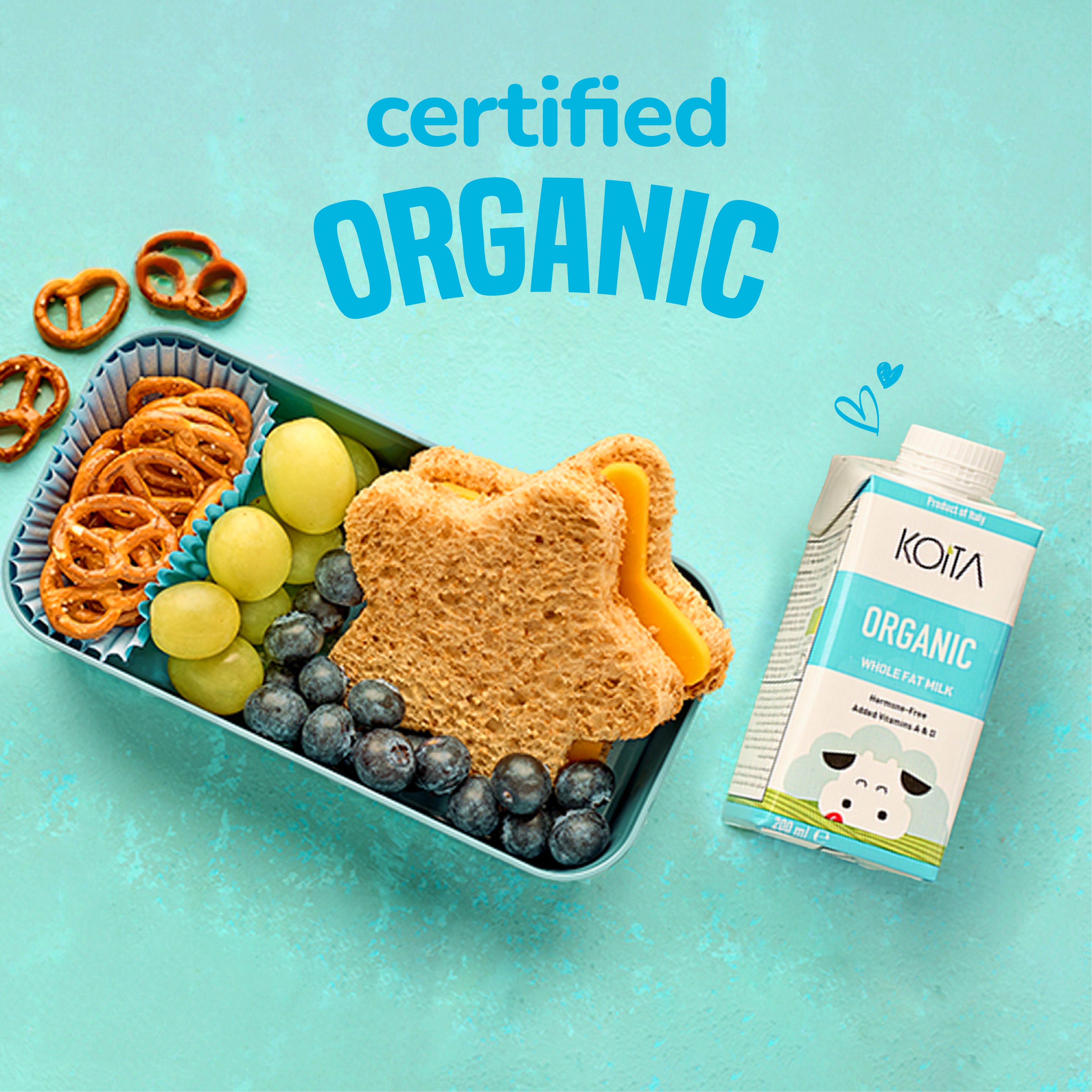 Organic Whole Fat Milk 200ML