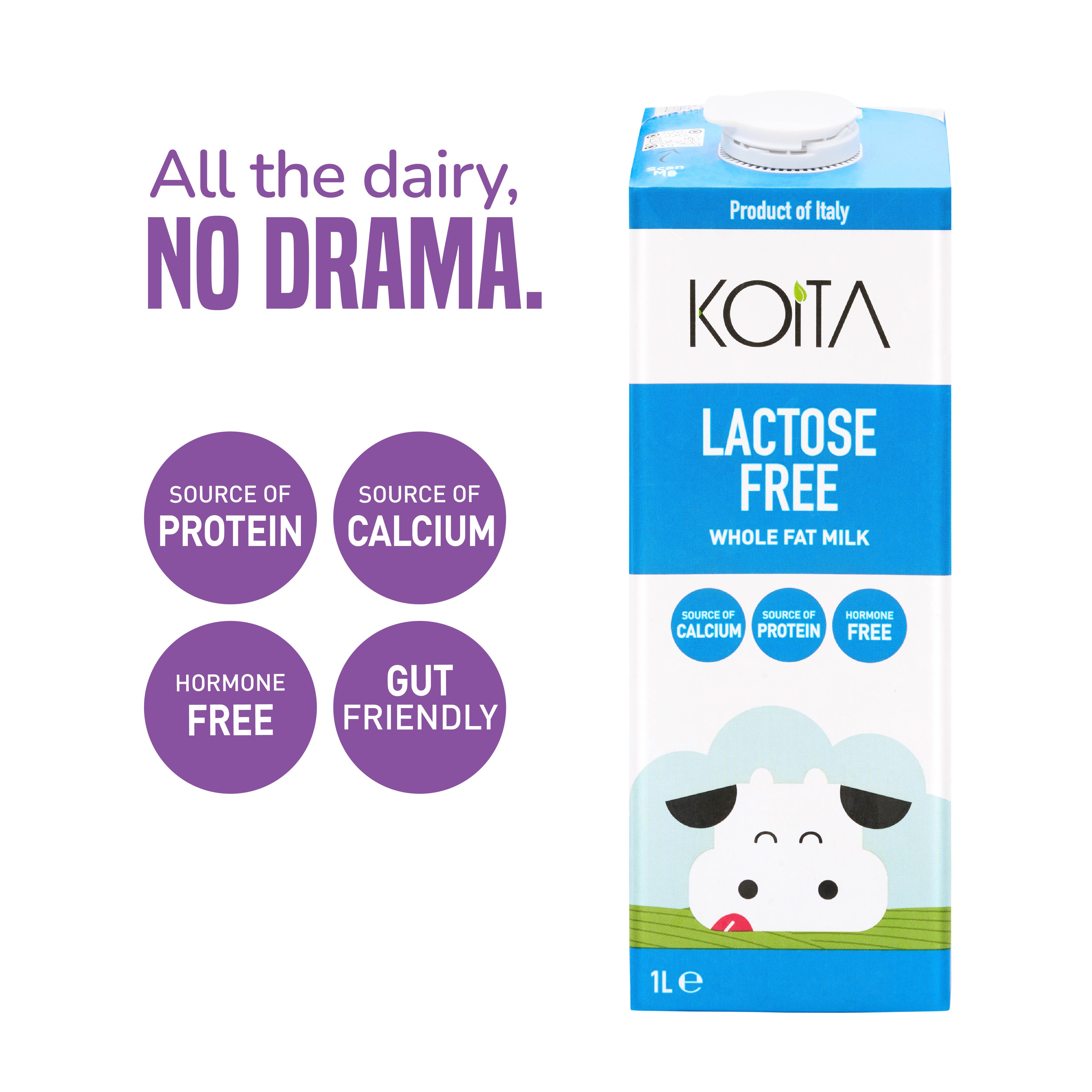 Lactose-Free Whole Fat Milk 1L