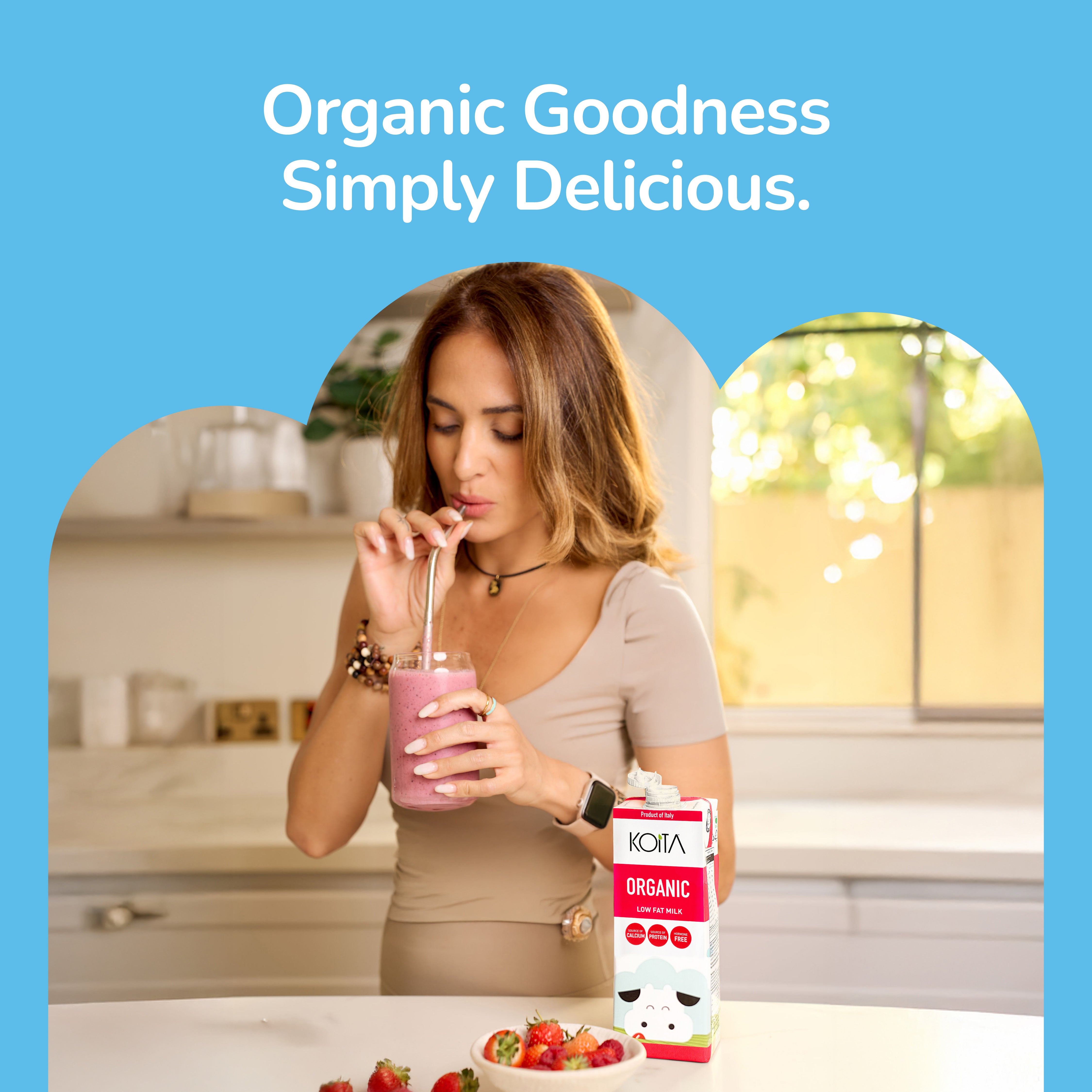 Organic Low Fat Milk 1L